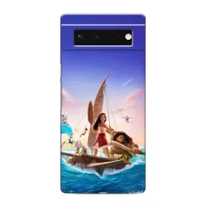 Чехол с мультфильмом Моана Google Pixel 6 (Команда Ваяна Мауи)