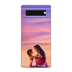 Чехол с мультфильмом Моана Google Pixel 6 (Маленькая Ваяна)