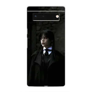 Чехол с дизайном Венздей 2 на Google Pixel 6 (Темный стиль Уэнздей)