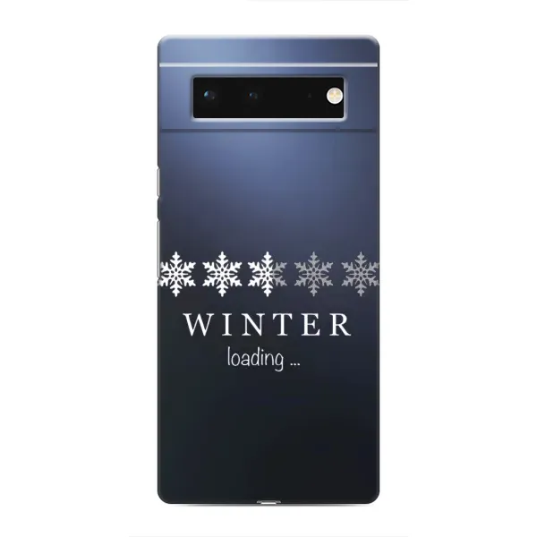 Чохол з принтом «Winter loading» для Google Pixel 6