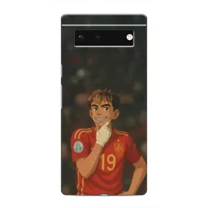 Чехол с футболистом Ламин Ямаль Google Pixel 6 (Ямаль аниме)