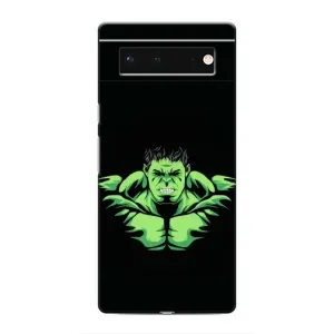 Чехлы с героями Марвел Google Pixel 6 (VPrint) (Зелёный Халк)