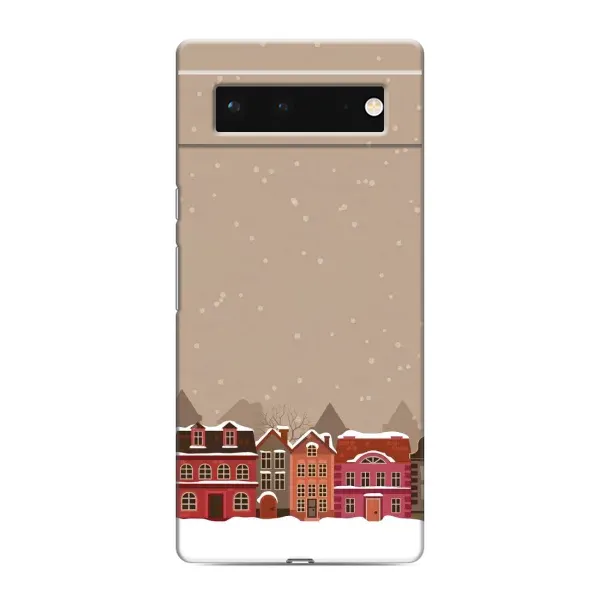 Чохол з принтом «Зимове місто» для Google Pixel 6