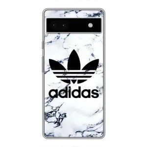 Чехлы Адидас для Google Pixel 6a (AlphaPrint) (Адидас на мраморе)