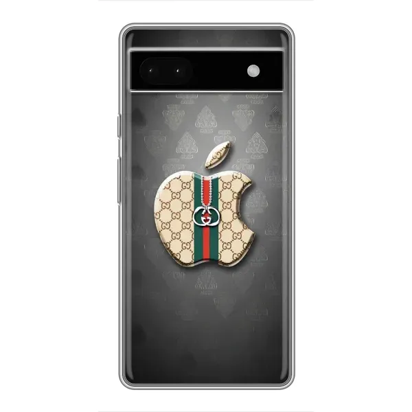 Чохол з принтом «Apple gucci» для Google Pixel 6a