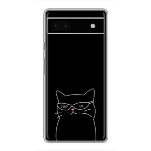 Чохол з малюнком кіт на Google Pixel 6a (Байдужий кіт)
