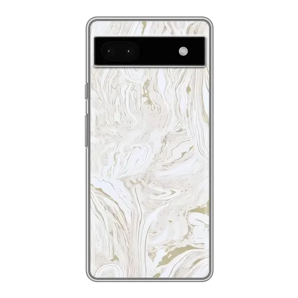 Чехол с принтом «Белый мрамор» для Google Pixel 6a