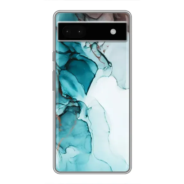 Чохол з принтом «Бірюзовий мрамор» для Google Pixel 6a Чохол з принтом «Бірюзовий мрамор» для Google Pixel 6a