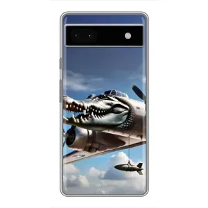 Чехол с мемом Тралалело тралала на Google Pixel 6a (Бомбардиро крокодило)