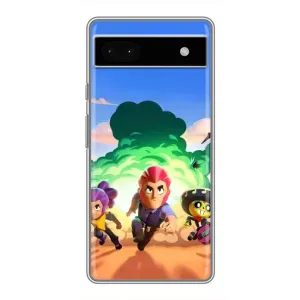 Чехол для Google Pixel 6a Бравл Старс (VPrint) (Бравел Старс)