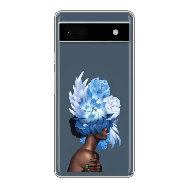 Чехол с принтом «Цветы на голове» для Google Pixel 6a Чехол с принтом «Цветы на голове» для Google Pixel 6a