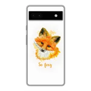 Чехлы с картинкой Лисички для Google Pixel 6a (VPrint) (Девочка Лиса)
