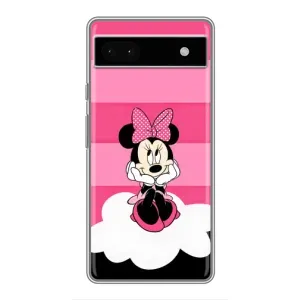 Міккі Маус чохол для Google Pixel 6a (AlphaPrint - Мультяшні) (Дівчинка Maus)