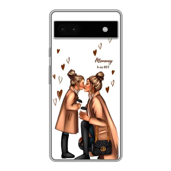 Чехол с принтом «Дочка и мама» для Google Pixel 6a Чехол с принтом «Дочка и мама» для Google Pixel 6a
