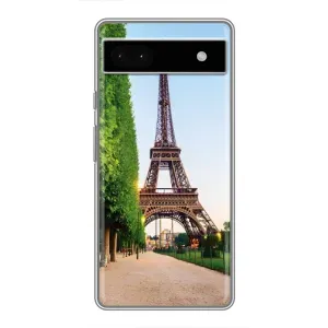 Чехол Эйфелева Башня для Google Pixel 6a - (AlphaPrint) (Дорога в Париж)