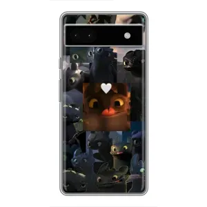 Чохол з принтом «Дракон колаж» для Google Pixel 6a
