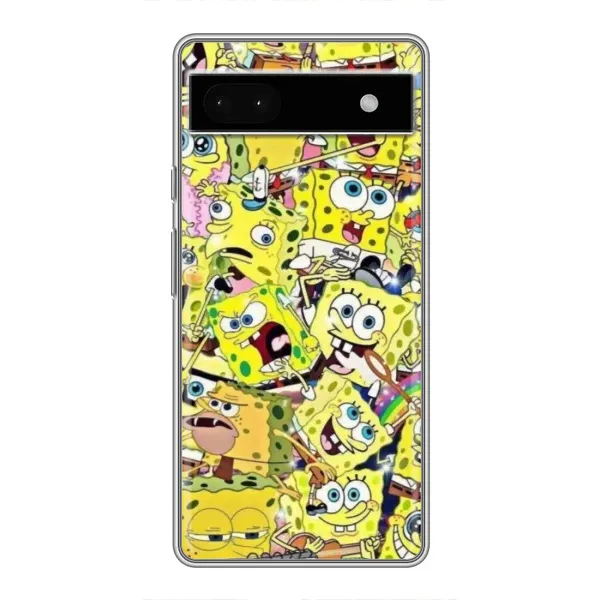 Чохол з принтом «Емоції Спан Боба» для Google Pixel 6a