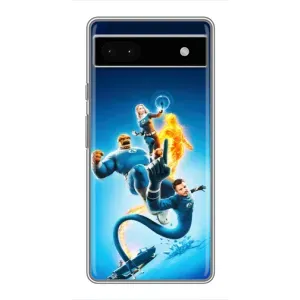 Чехол с принтом Фантастическая четверка для Google Pixel 6a (Герои Фантастическая Четверка)