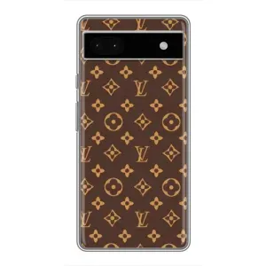 Чохли Луі Вітон для Google Pixel 6a (AlphaPrint - LOUIS VUITTON) (фон LOUIS VUITTON)