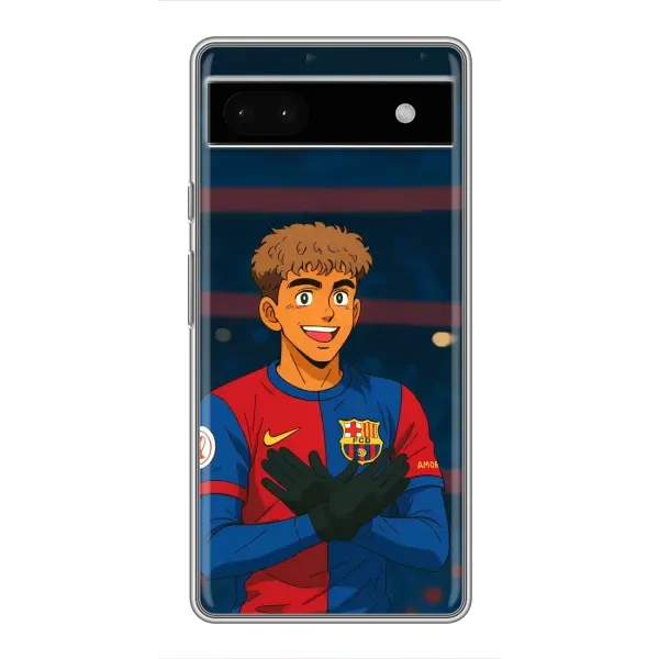 Чехол с принтом «Футболист Ямаль» для Google Pixel 6a