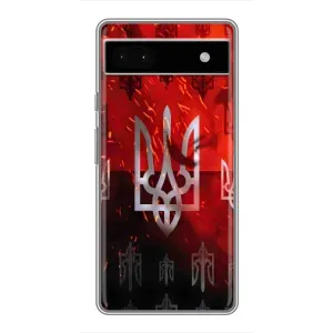 Украинские Чехлы для Google Pixel 6a с картинкой УПА (AlphaPrint) (ГЕРБ УПА)