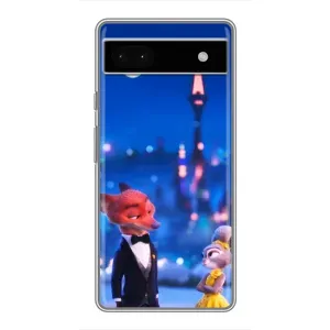 Чехол с принтом «Романтический вечер Зверополис» для Google Pixel 6a