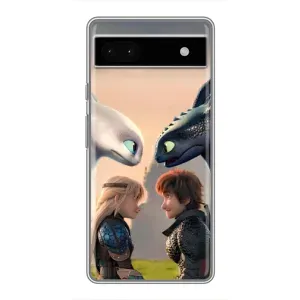 Чохол з принтом «Гикавка і Астрід» для Google Pixel 6a