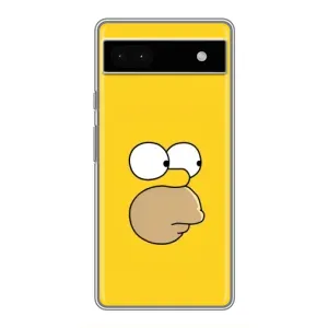 Чехол с Симпсонами для Google Pixel 6a (VPrint) (Гомер)