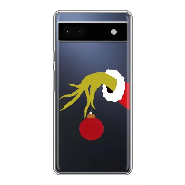 Чехол с принтом «Гринч с игрушкой» для Google Pixel 6a