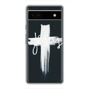 Чехол для Google Pixel 6a (AlphaPrint) - (Христианские) (Иисус)