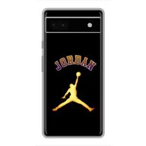 Чехлы для Google Pixel 6a - с картинкой JORDAN (AlphaPrint) (Jordan Gold)