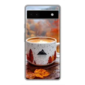 Чехол с уникальным дизайном «Осень с кофе» для Google Pixel 6a (Кофе на природе)