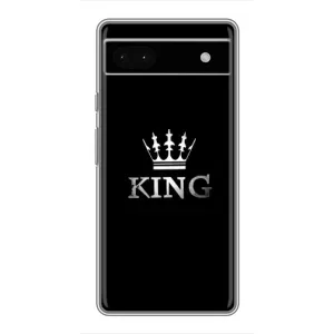 Чехол с Короной Гугл Пиксель 6а - (AlphaPrint) (KING)