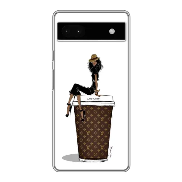 Чехол с принтом «кофе LOUIS VUITTON» для Google Pixel 6a