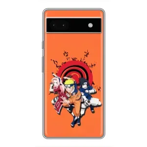Naruto Anime Чехлы для Гугл Пиксель 6а (AlphaPrint) (команда Наруто)