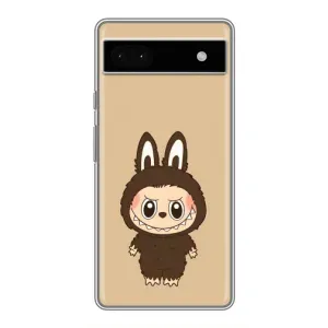 Чехол с Лабубу на Google Pixel 6a (Bored Ape в красном)