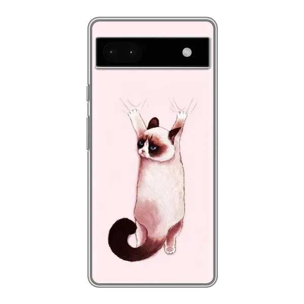 Чохол з принтом «Котик падає» для Google Pixel 6a