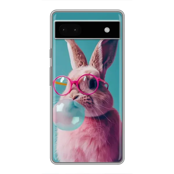 Чехол с принтом «Кролик в очках» для Google Pixel 6a
