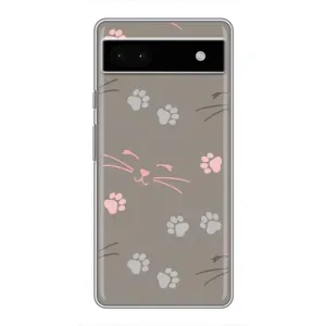 Чохол з малюнком кіт на Google Pixel 6a (Лапи і вуса)