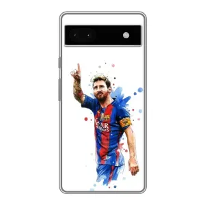 Чехлы Месси для Google Pixel 6a (AlphaPrint) (Лео Месси)