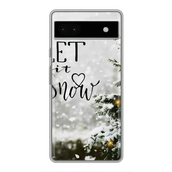 Чехол с принтом «Let it snow» для Google Pixel 6a