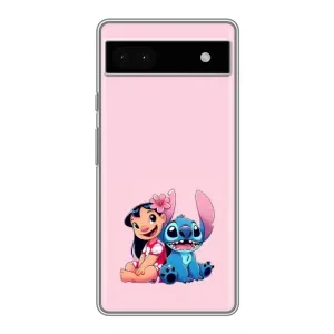 Чехол с принтом «Лило и Стич» для Google Pixel 6a