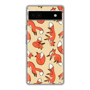 Чехлы с картинкой Лисички для Google Pixel 6a (VPrint) (Лисички)