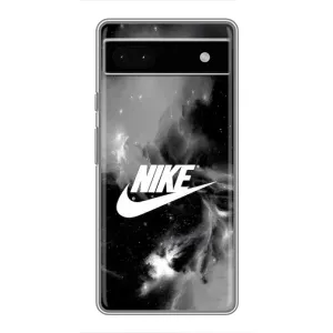 Чехол для Google Pixel 6a - с принтом Найк (AlphaPrint) (Лого Найк)