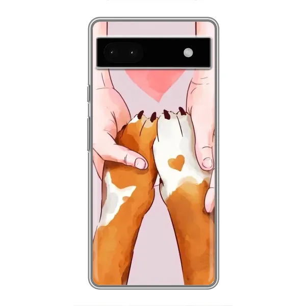 Чохол з принтом «Любовь до собак» для Google Pixel 6a