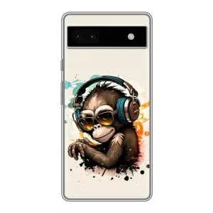 Чехол с Обезьянами Google Pixel 6a - (AlphaPrint)