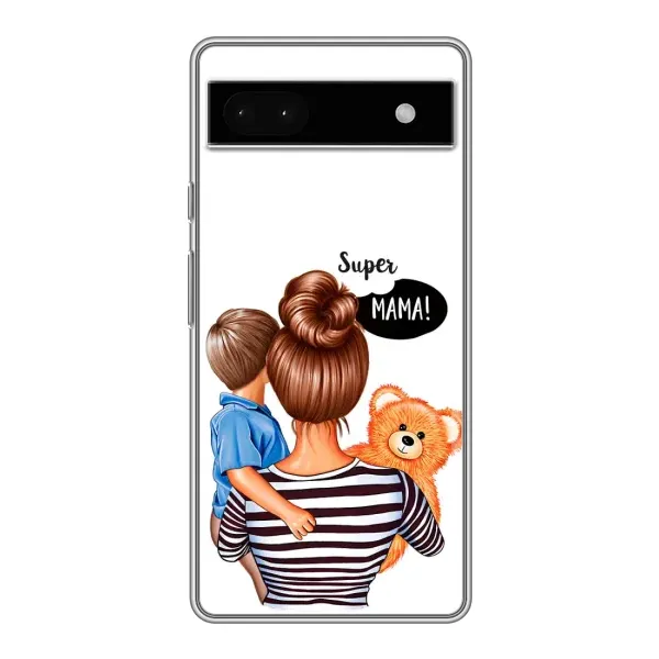 Чехол с принтом «Мама с сыном» для Google Pixel 6a Чехол с принтом «Мама с сыном» для Google Pixel 6a