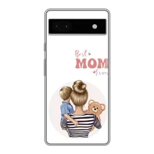 Чехлы для мамы на Google Pixel 6a (Мама и сын)