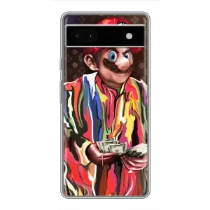 Брендновые Чехлы для Google Pixel 6a - (PREMIUMPrint) (Mario LV)