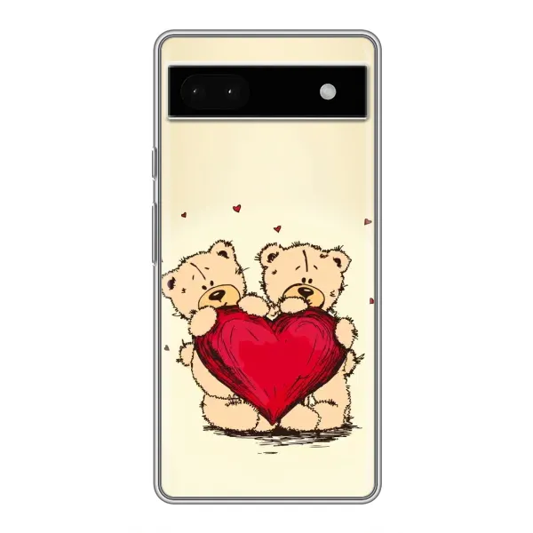 Чохол з принтом «Медвежата» для Google Pixel 6a Чохол з принтом «Медвежата» для Google Pixel 6a